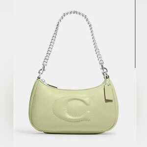 Coach Teri new crossbody/Shoulder Bag With Signature Quilting lime green nwt